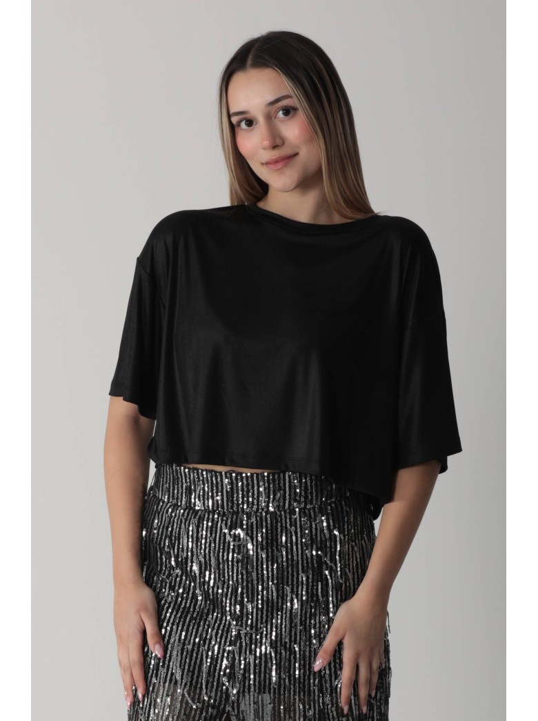 Oversize Parlak Top